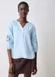 Tunique 100% lin avec broderie anglaise, bonprix