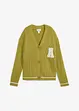 Gilet oversize en maille avec broderie, bonprix