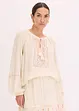 Blouse oversize à broderies, bonprix