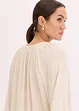 Blouse oversize à broderies, bonprix