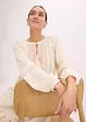 Blouse oversize à broderies, bonprix