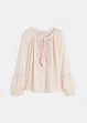 Blouse oversize à broderies, bonprix