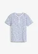 T-shirt à col Henley, 100% coton, bonprix