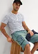 T-shirt à col Henley, 100% coton, bonprix