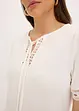 T-shirt tunique avec dentelle, bonprix