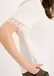 T-shirt tunique avec dentelle, bonprix