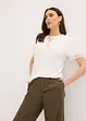 T-shirt tunique avec dentelle, bonprix