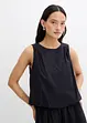 Blouse sans manches 100% coton, bonprix