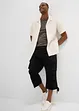Pantalon cargo extensible et loose, longueur 3/4, bonprix