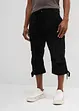 Pantalon cargo extensible et loose, longueur 3/4, bonprix