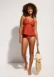Tankini (ens. 2 pces) en matière texturée, bonprix