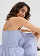 Robe longue 100% coton à bretelles, bonprix