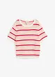 T-shirt en maille rayée, bonprix