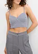 Lot de 2 crop tops 100% coton, bonprix
