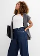 Jean large, taille mi-haute, peu extensible, bonprix