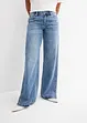 Jean droit et ample, taille mi-haute, peu extensible, bonprix