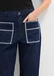 Jean droit taille haute, raccourci, bonprix
