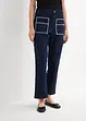 Jean droit taille haute, raccourci, bonprix