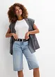 Bermuda en jean taille mi-haute, peu extensible, bonprix
