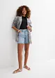 Bermuda en jean taille mi-haute, peu extensible, bonprix