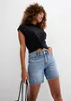 Bermuda en jean taille mi-haute, peu extensible, bonprix