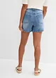 Short en jean taille haute, peu extensible, bonprix