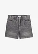Short en jean taille haute, peu extensible, bonprix