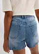 Short en jean taille haute, peu extensible, bonprix