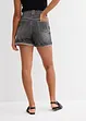 Short en jean taille haute, peu extensible, bonprix