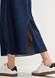 Jupe midi en jean taille mi-haute, toile super souple, bonprix