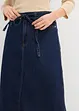 Jupe midi en jean taille mi-haute, toile super souple, bonprix