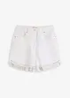 Short avec franges de chaînes à strass, bonprix