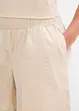 Short taille élastiquée en seersucker coton, bonprix