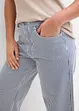 Pantalon en twill à taille élastiquée, bonprix