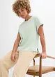 T-shirt plus long derrière en jersey coton épais, bonprix