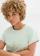 T-shirt plus long derrière en jersey coton épais, bonprix