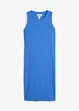 Robe fluide côtelée et fendue sur les côtés en viscose mélangée, bonprix