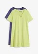 Lot de 2 chemises de nuit, bonprix