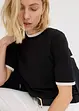 T-shirt à liserés en dentelle, bonprix