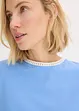 T-shirt à liserés en dentelle, bonprix