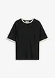 T-shirt à liserés en dentelle, bonprix
