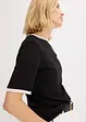 T-shirt à liserés en dentelle, bonprix