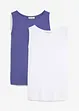 Lot de 2 tops en viscose douce, bonprix