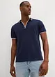 Polo col V en maille piquée, bonprix