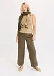 Pantalon à pinces en coton extensible, bonprix