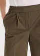 Pantalon à pinces en coton extensible, bonprix