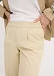 Pantalon à pinces en coton extensible, bonprix