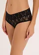 Lot de 4 culottes en dentelle avec fronces, bonprix