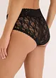 Lot de 4 culottes en dentelle avec fronces, bonprix
