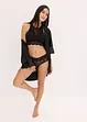 Lot de 4 culottes en dentelle avec fronces, bonprix